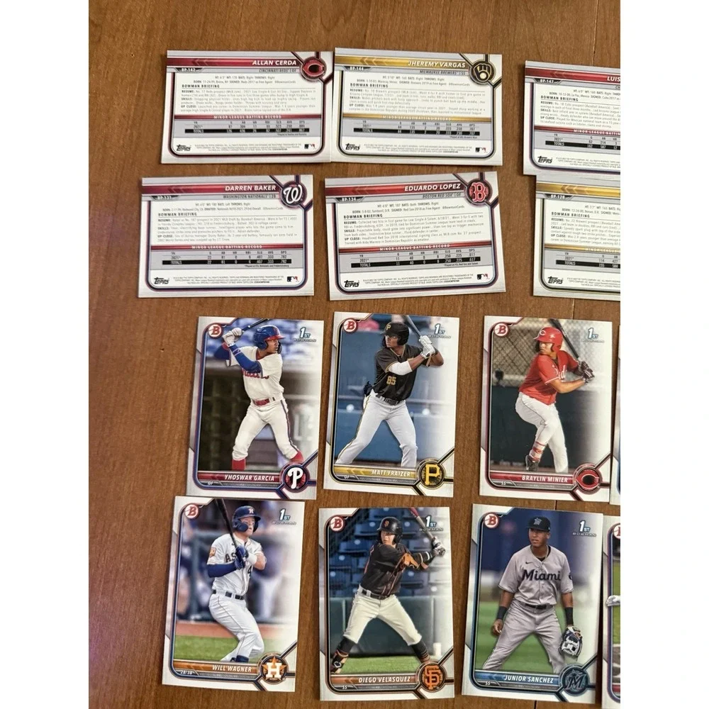 Topps 2022 MLB baseball cards BP Random lot‎ of 50, no dupes